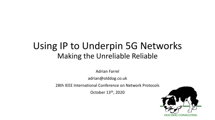 using ip to underpin 5g networks making