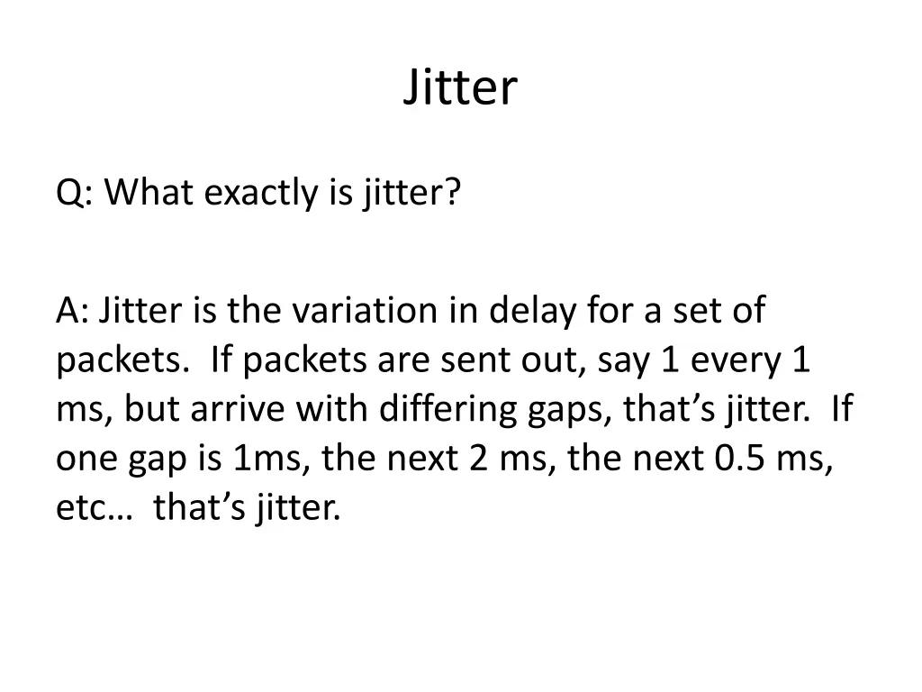 jitter