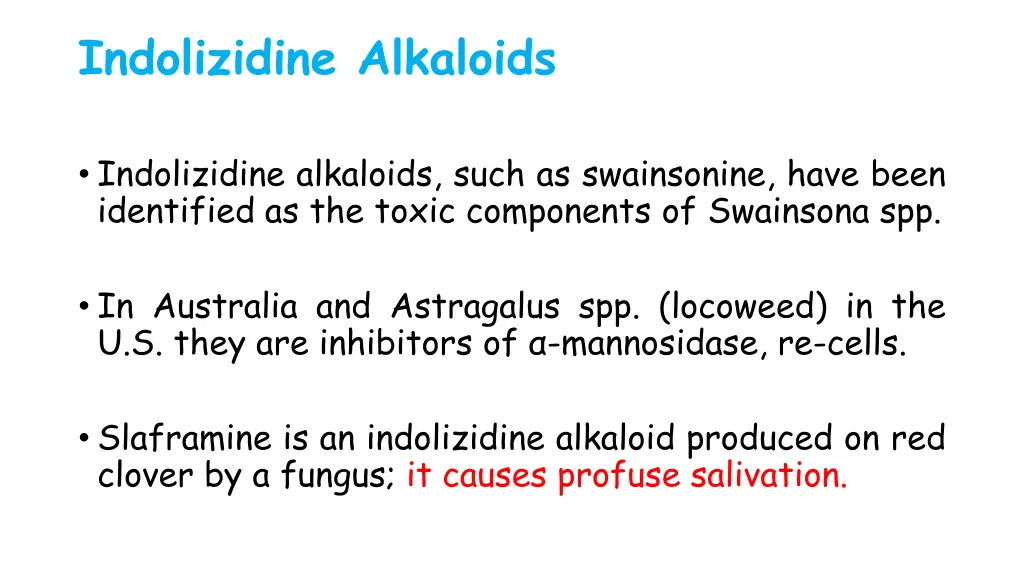 indolizidine alkaloids