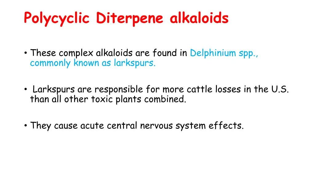 polycyclic diterpene alkaloids