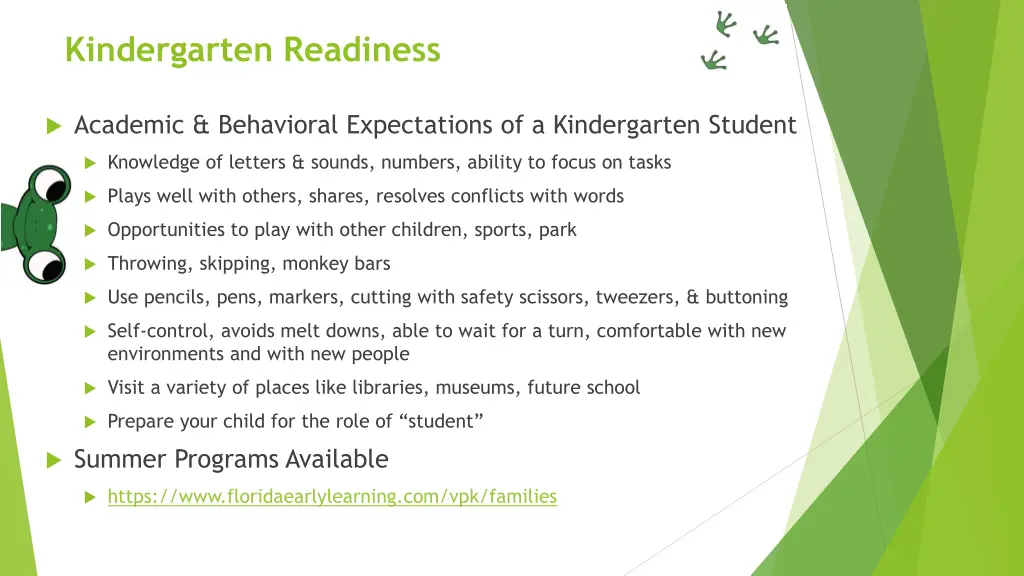 kindergarten readiness