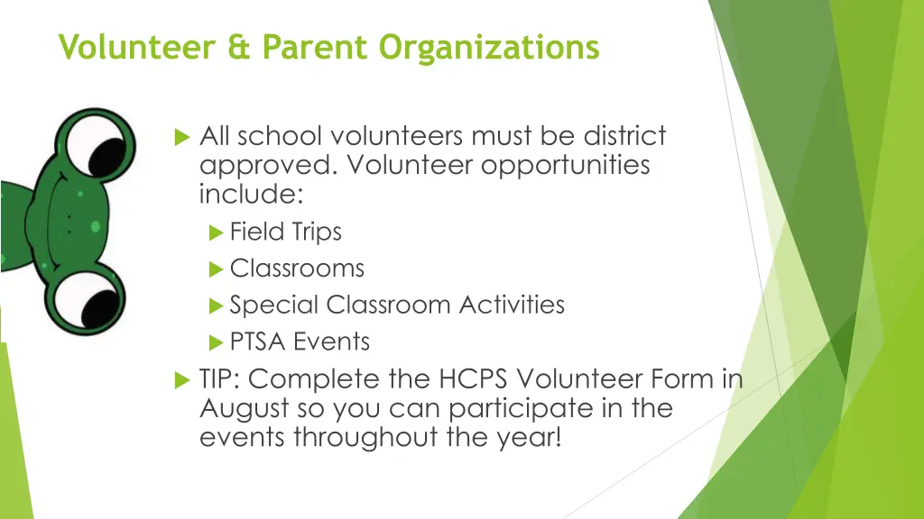 volunteer parent organizations