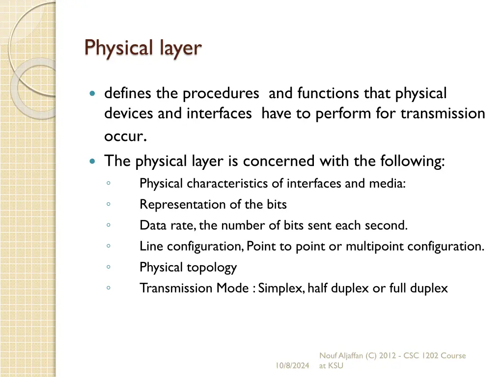 physical layer