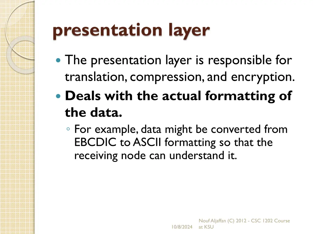 presentation layer