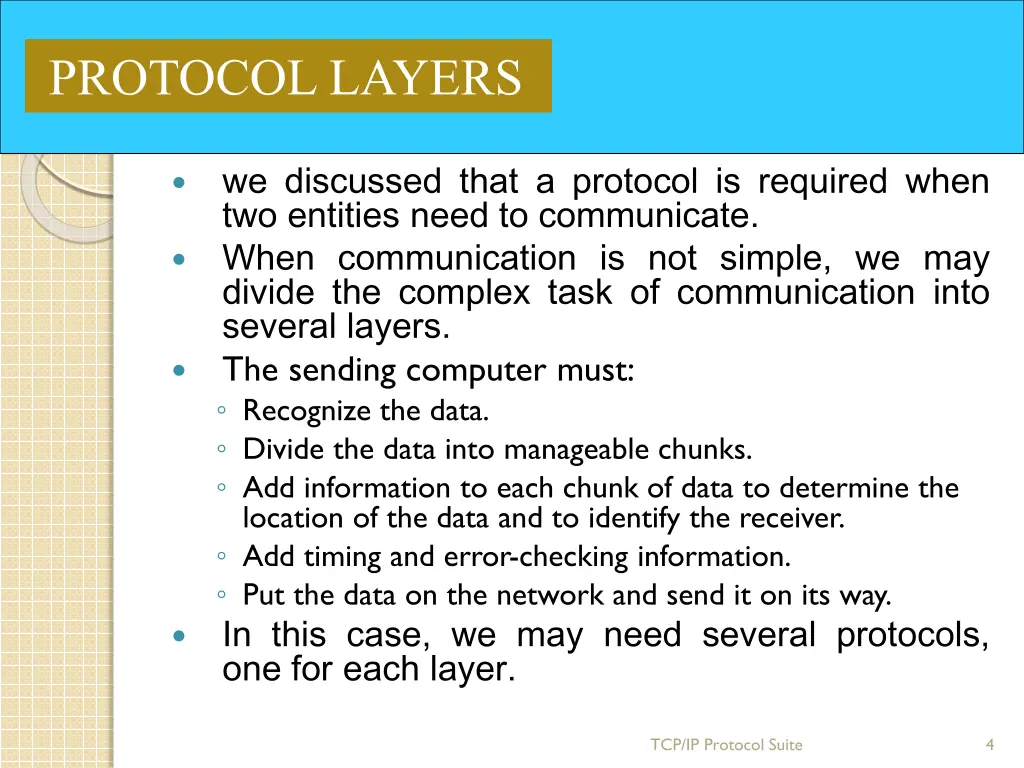 protocol layers