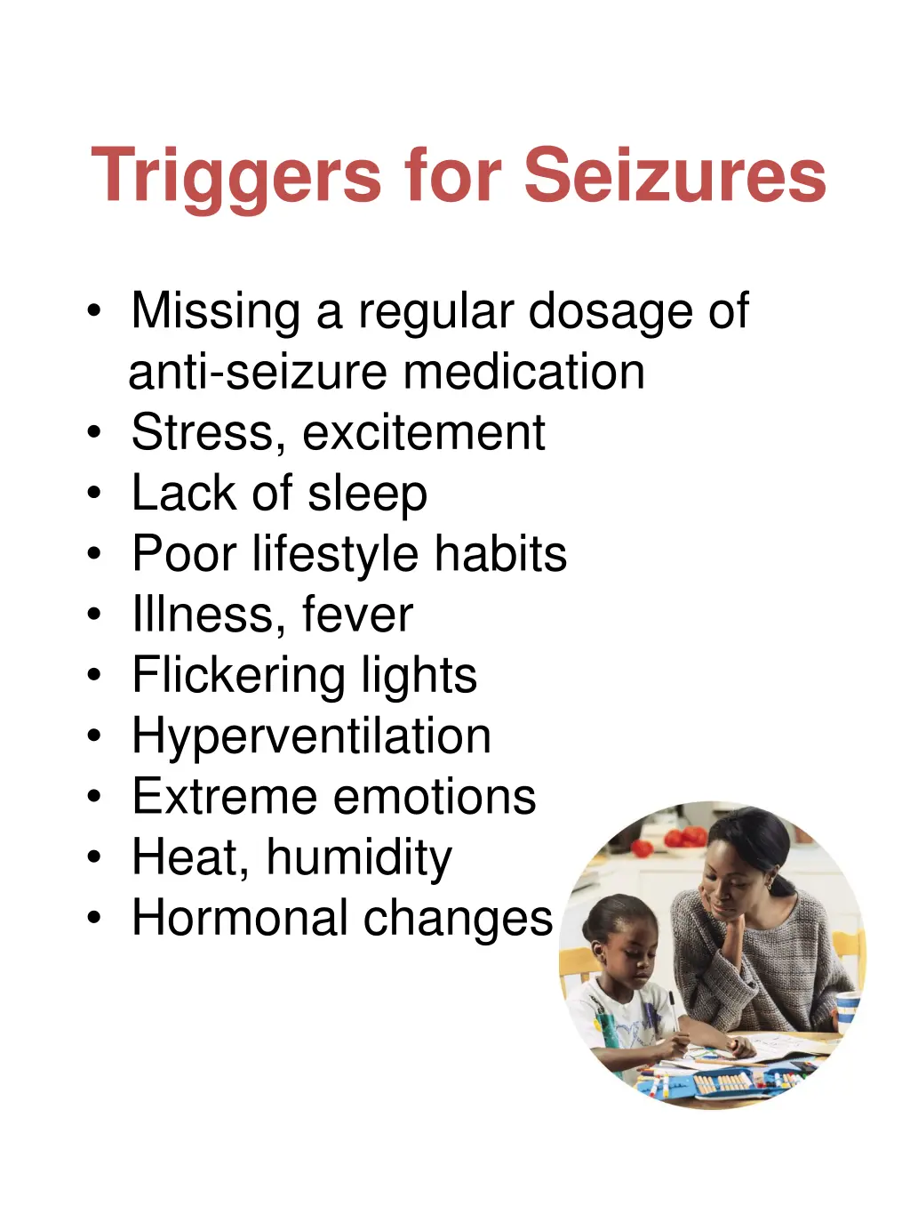 triggers for seizures