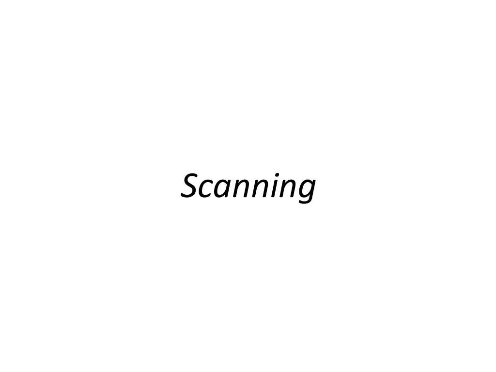 scanning