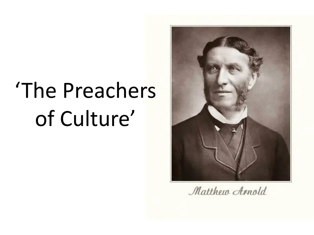 the preachers of culture