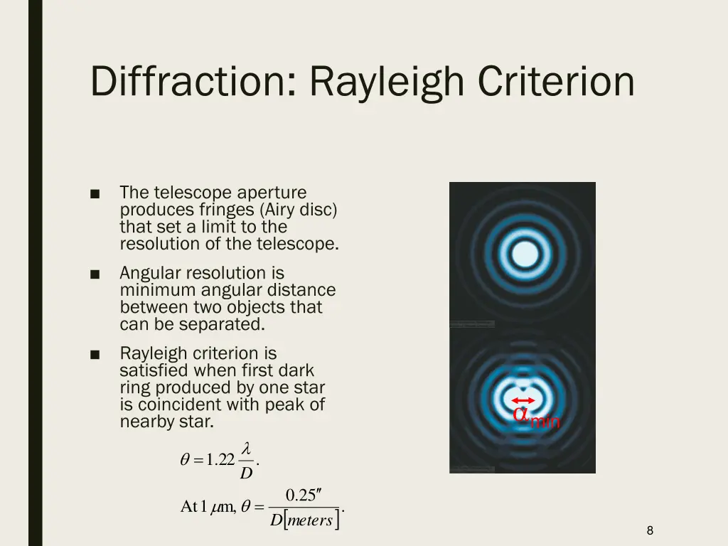 diffraction rayleigh criterion