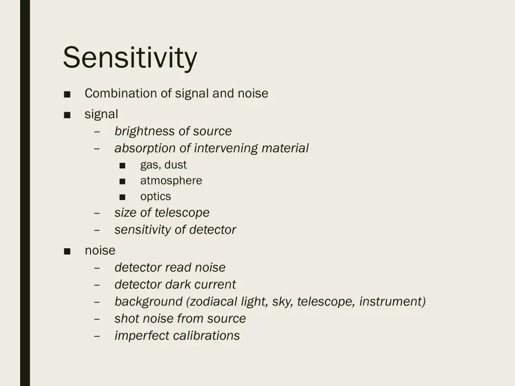 sensitivity