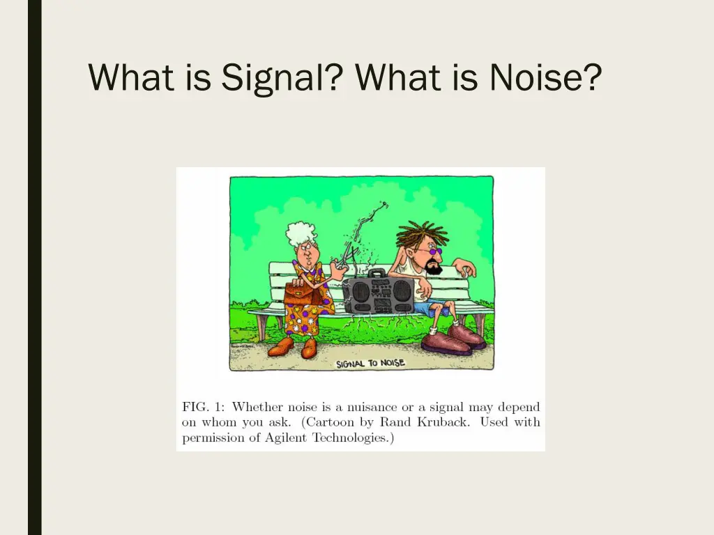 what is signal what is noise