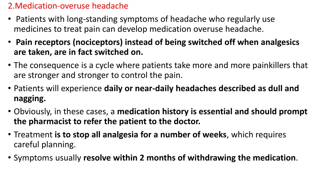 2 medication overuse headache patients with long