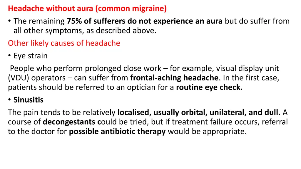 headache without aura common migraine