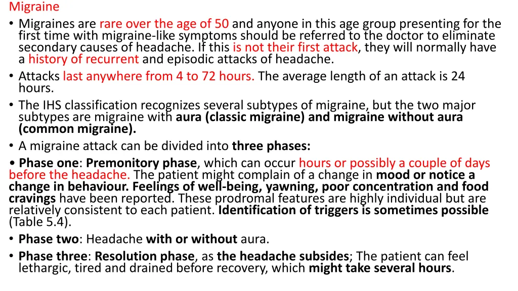 migraine migraines are rare over