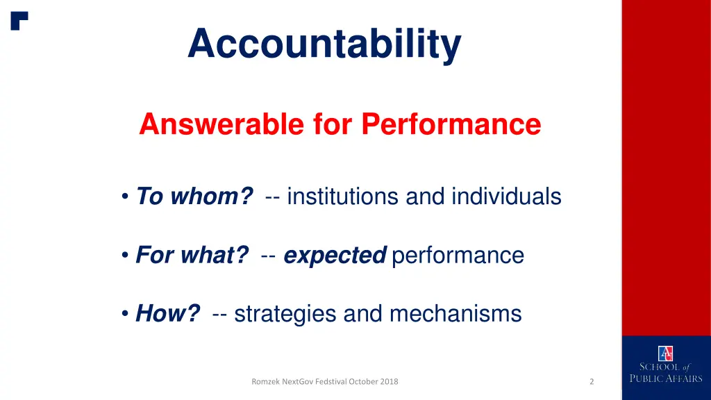 accountability