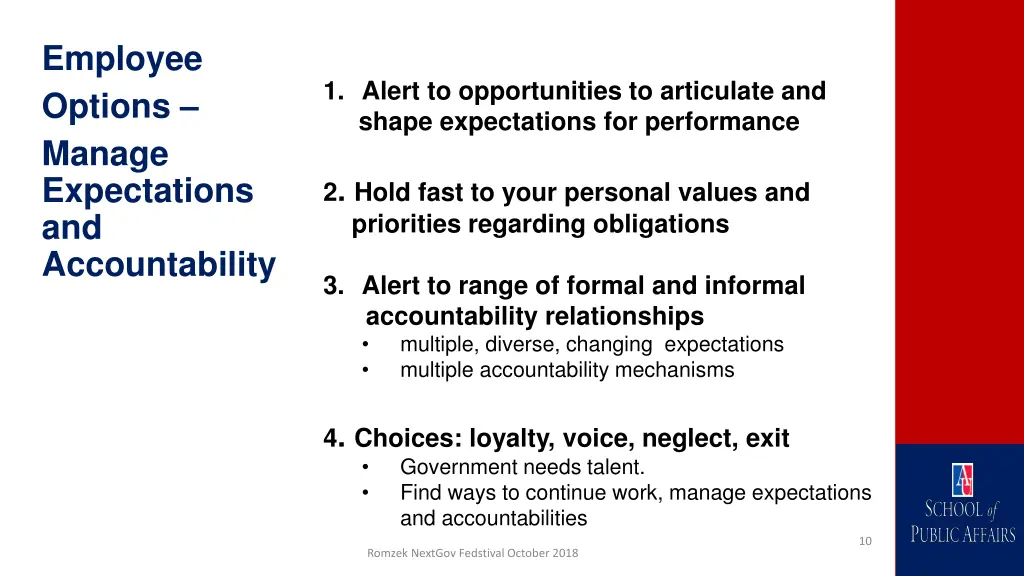 employee options manage expectations