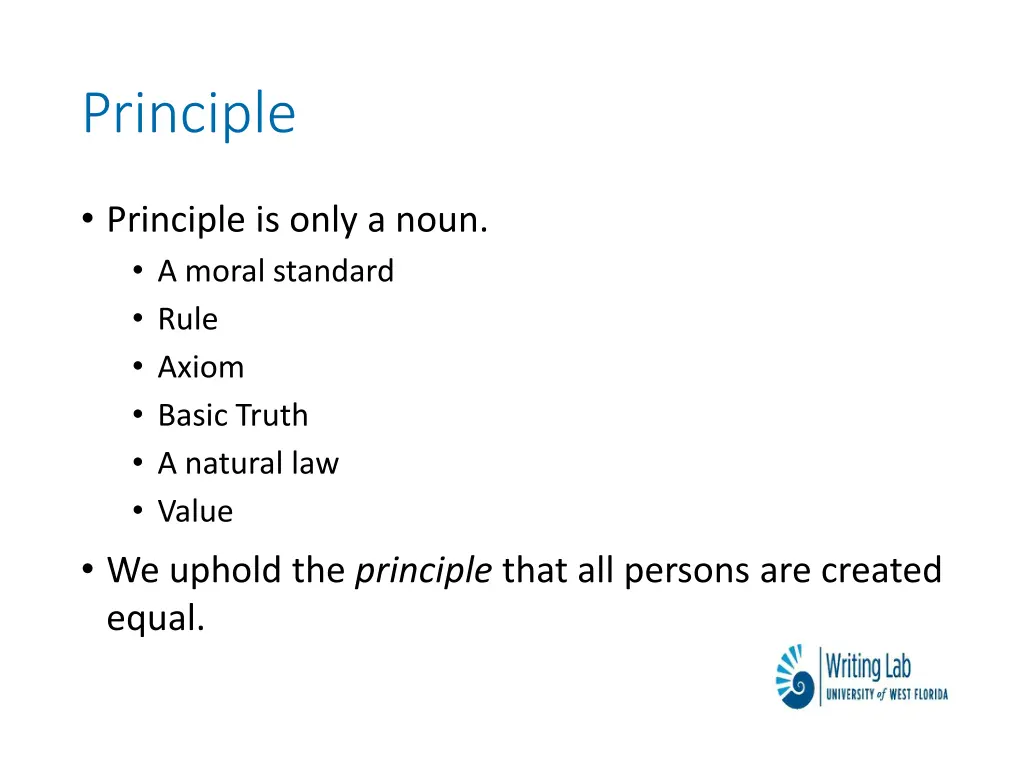 principle