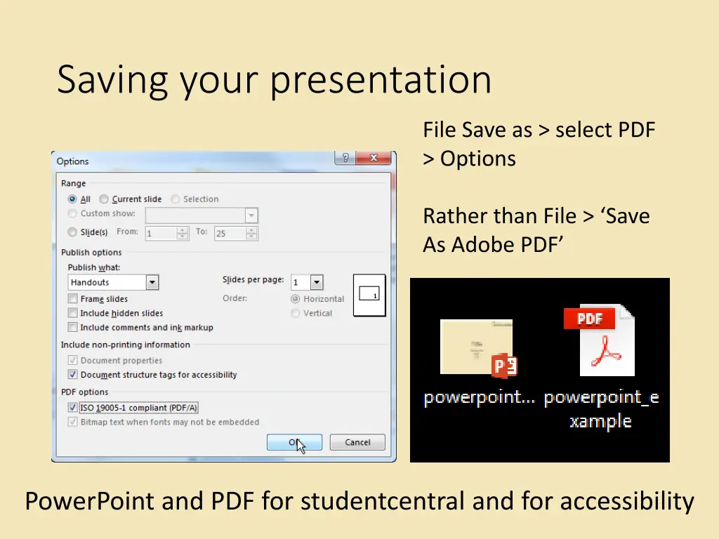 saving your presentation