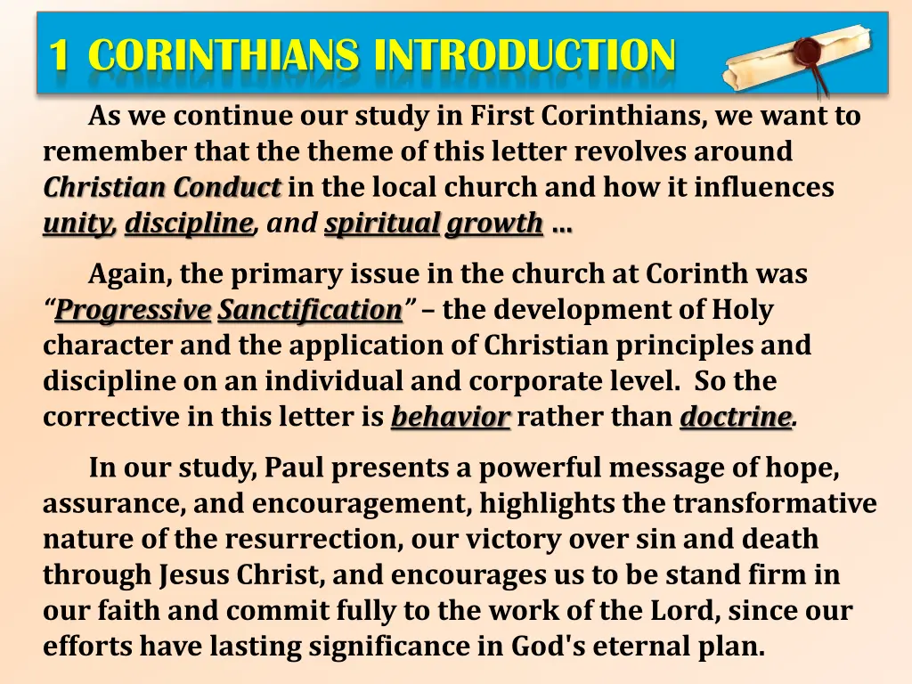 1 corinthians introduction