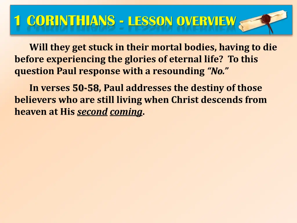 1 corinthians lesson overview 2