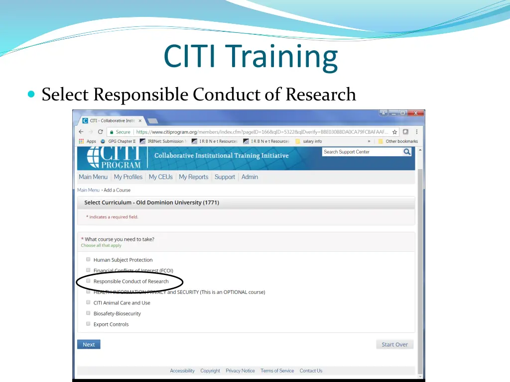 citi training 1