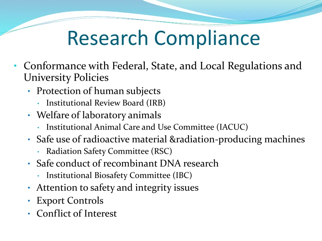 research compliance