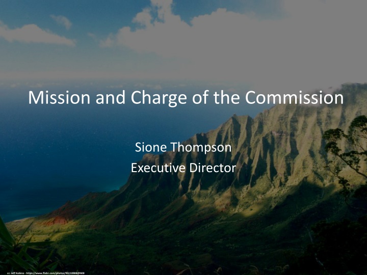 mission and charge of the commission