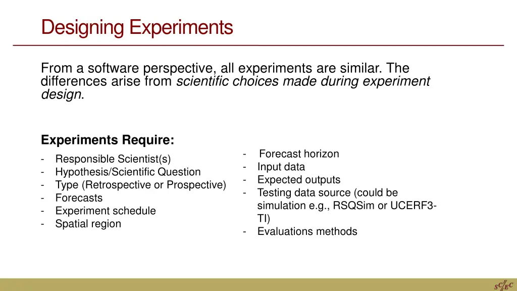 designing experiments