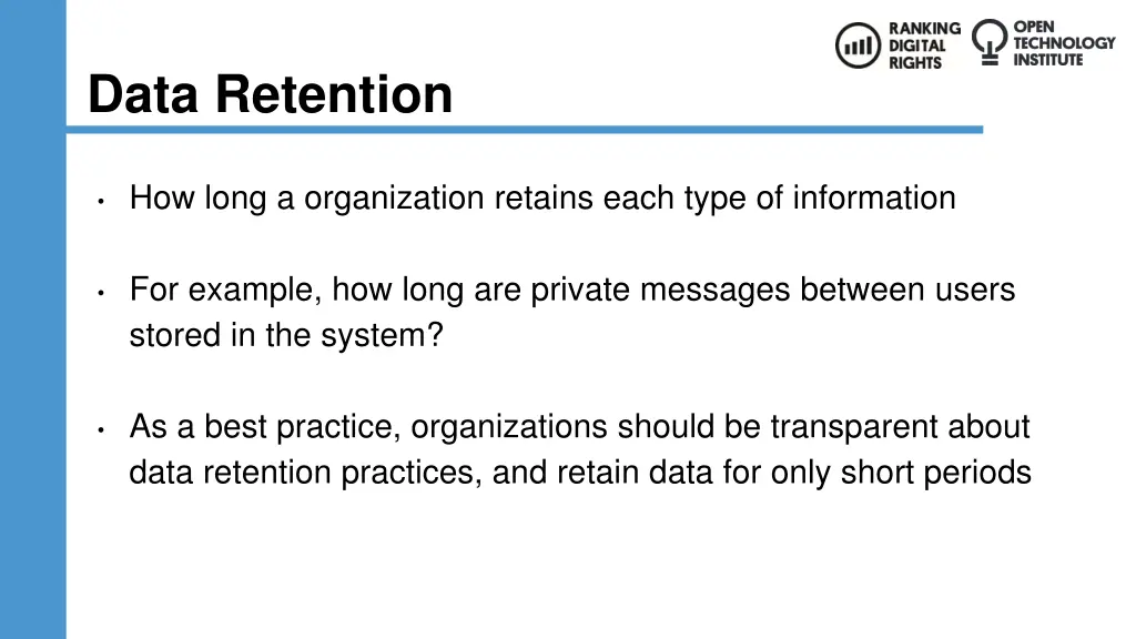 data retention