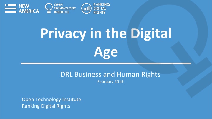 privacy in the digital age