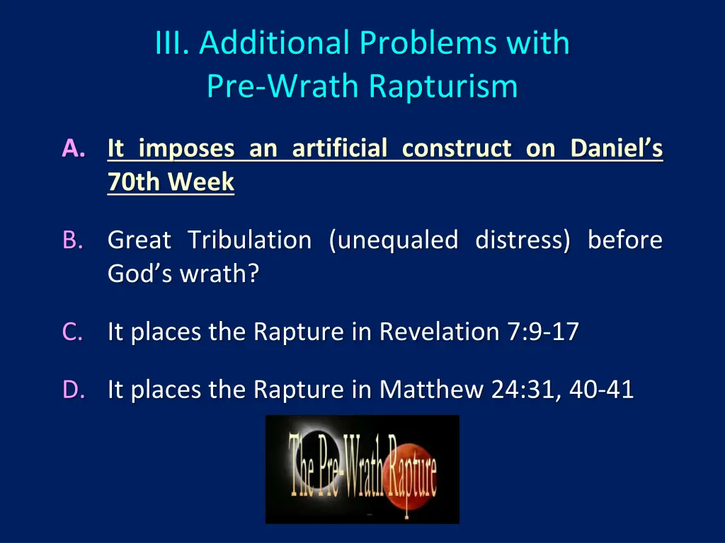 iii additional problems with pre wrath rapturism 1