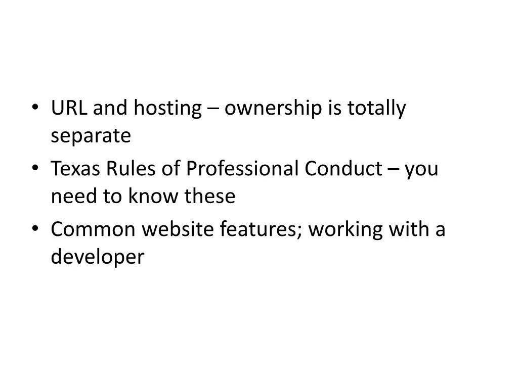 url and hosting ownership is totally separate