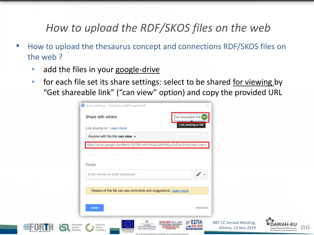 how to upload the rdf skos files on the web