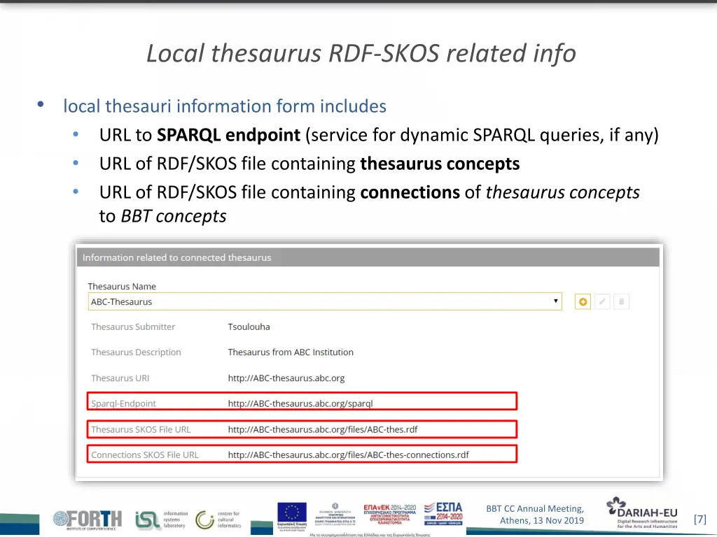 local thesaurus rdf skos related info