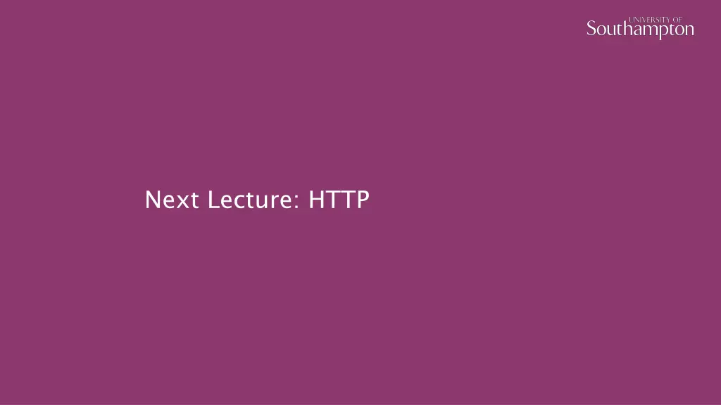 next lecture http