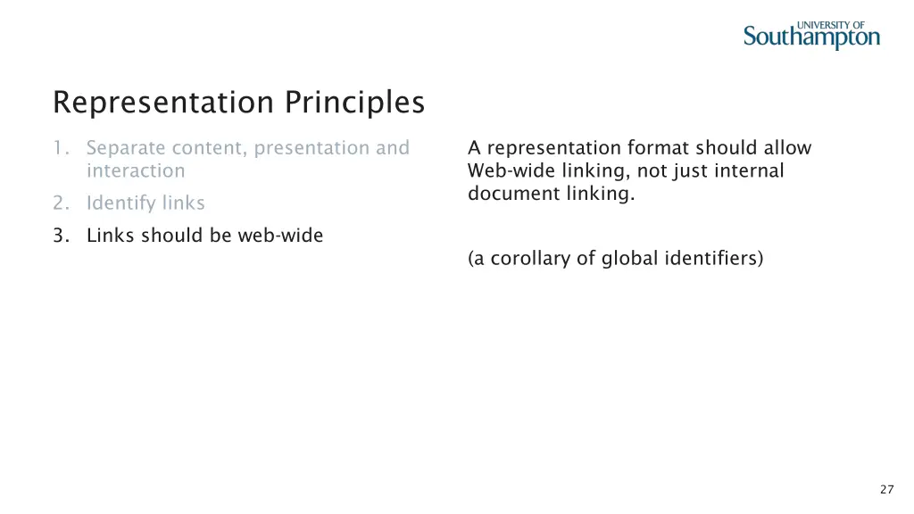 representation principles 2