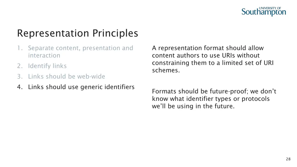 representation principles 3