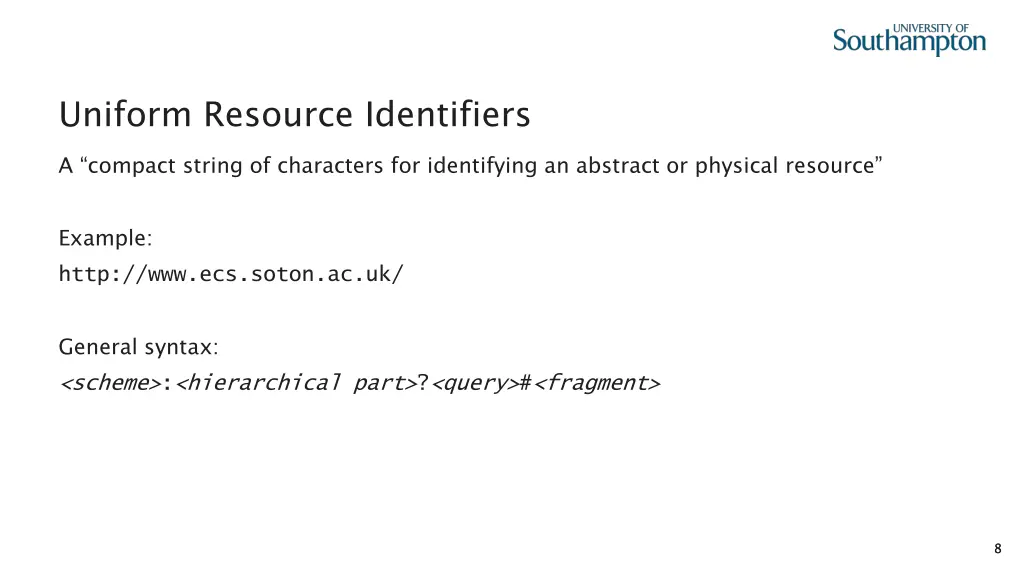 uniform resource identifiers