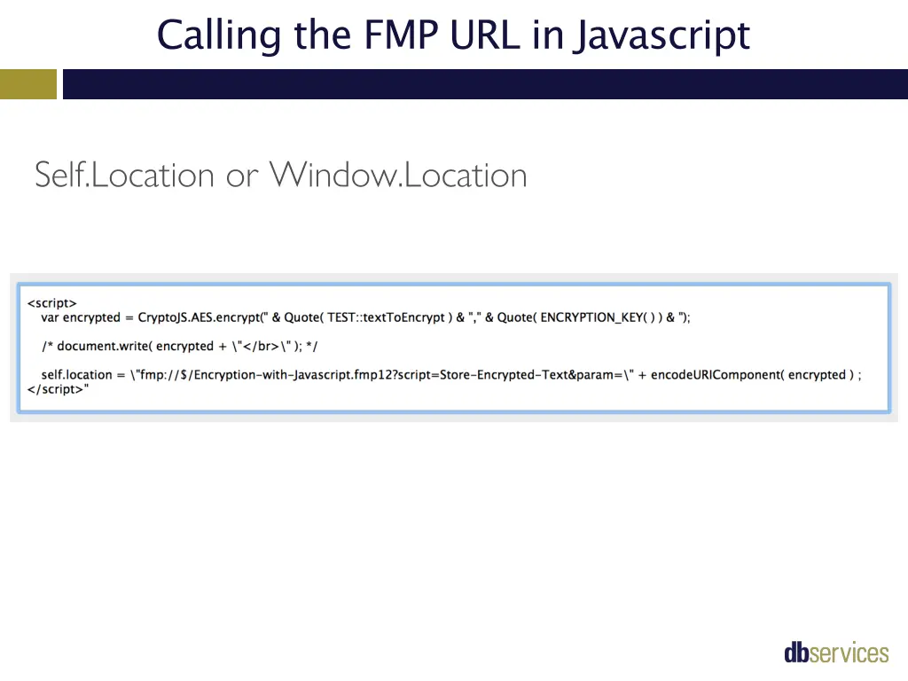 calling the fmp url in javascript