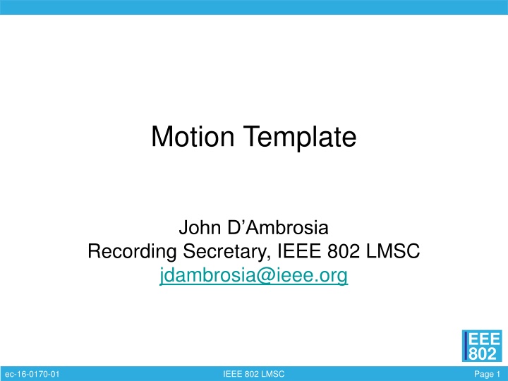 motion template