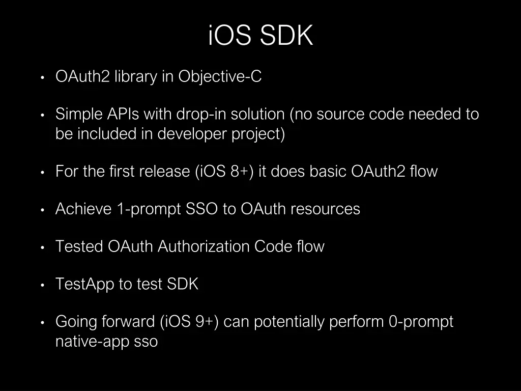 ios sdk