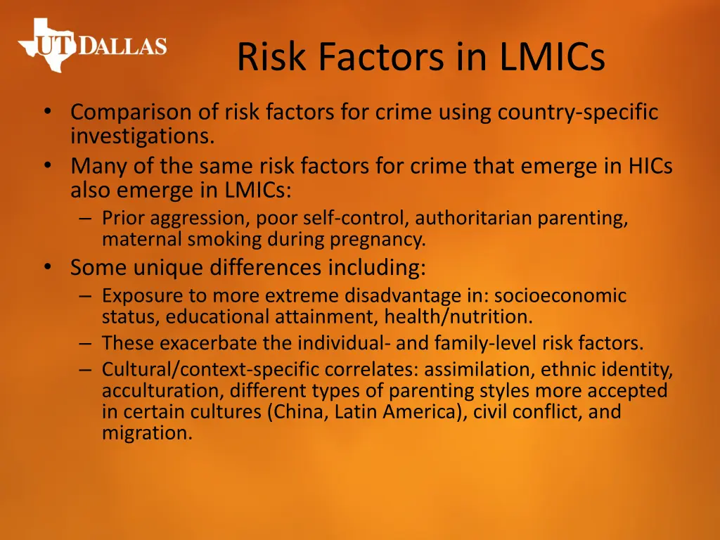 risk factors in lmics