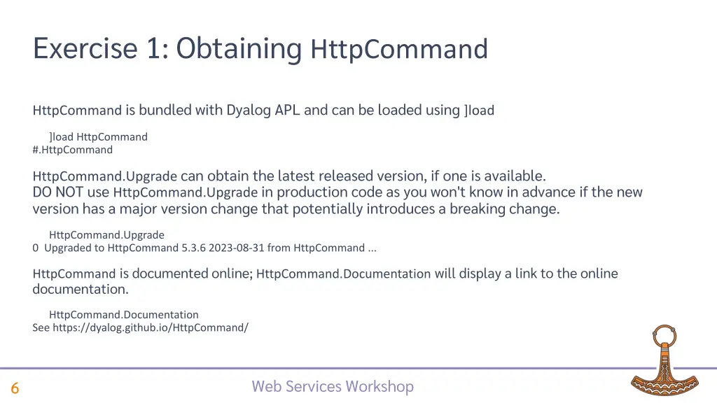 exercise 1 obtaining httpcommand