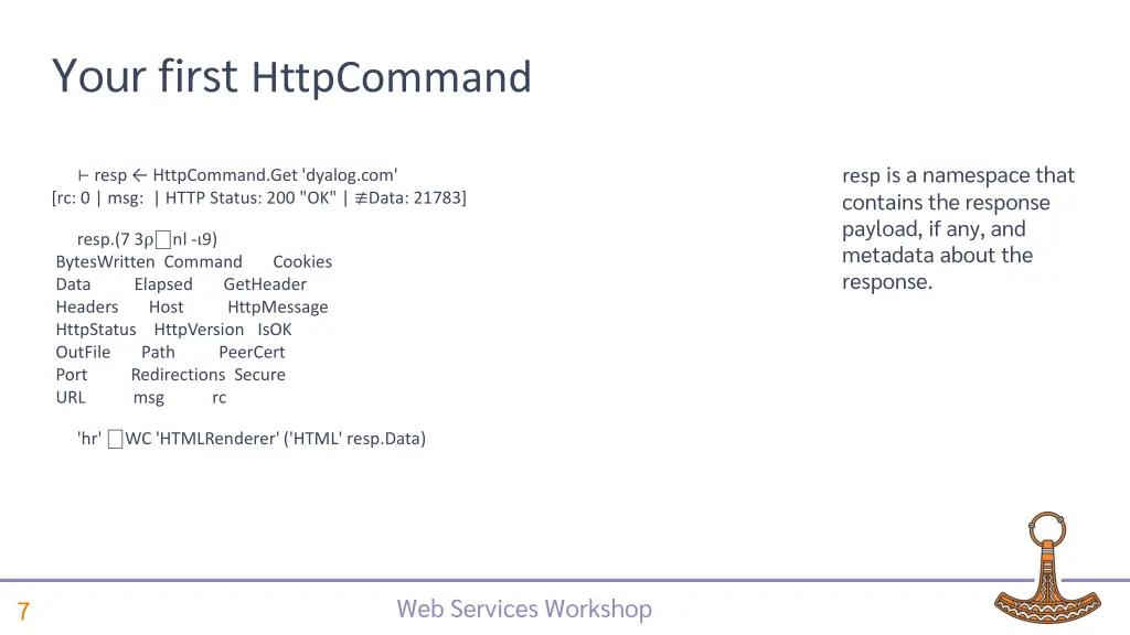 your first httpcommand