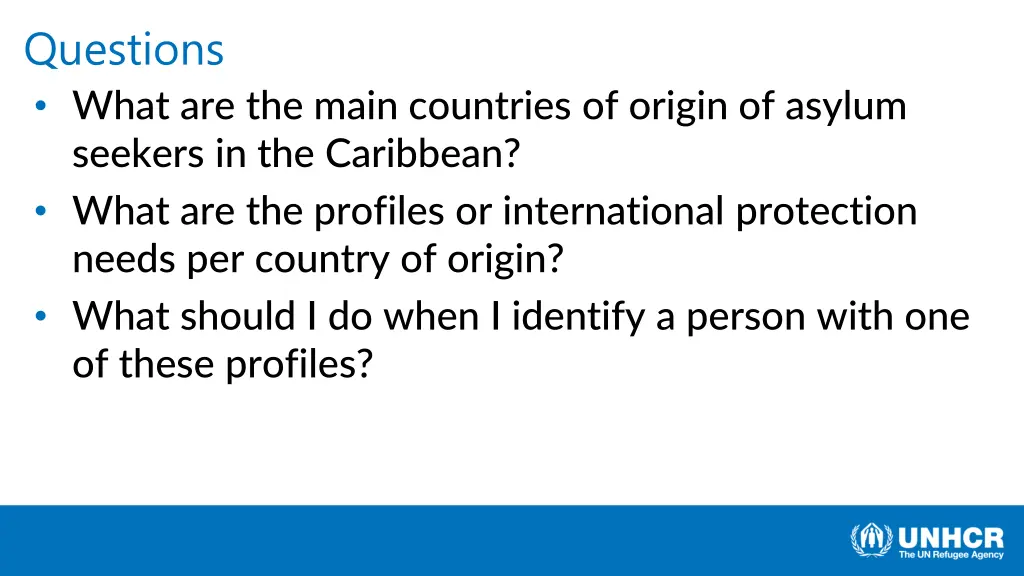 questions what are the main countries of origin