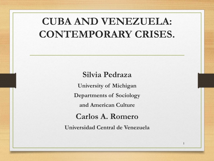 cuba and venezuela contemporary crises