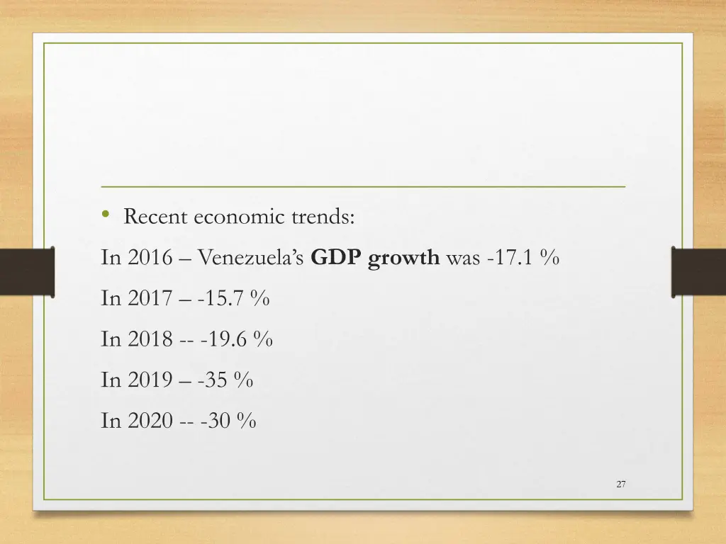 recent economic trends 1