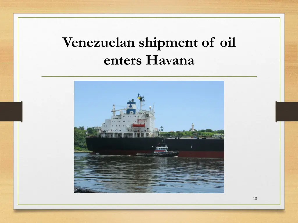 venezuelan shipment of oil enters havana