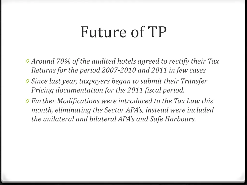 future of tp