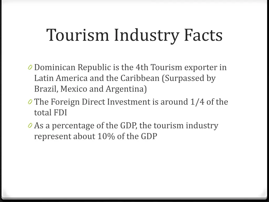 tourism industry facts